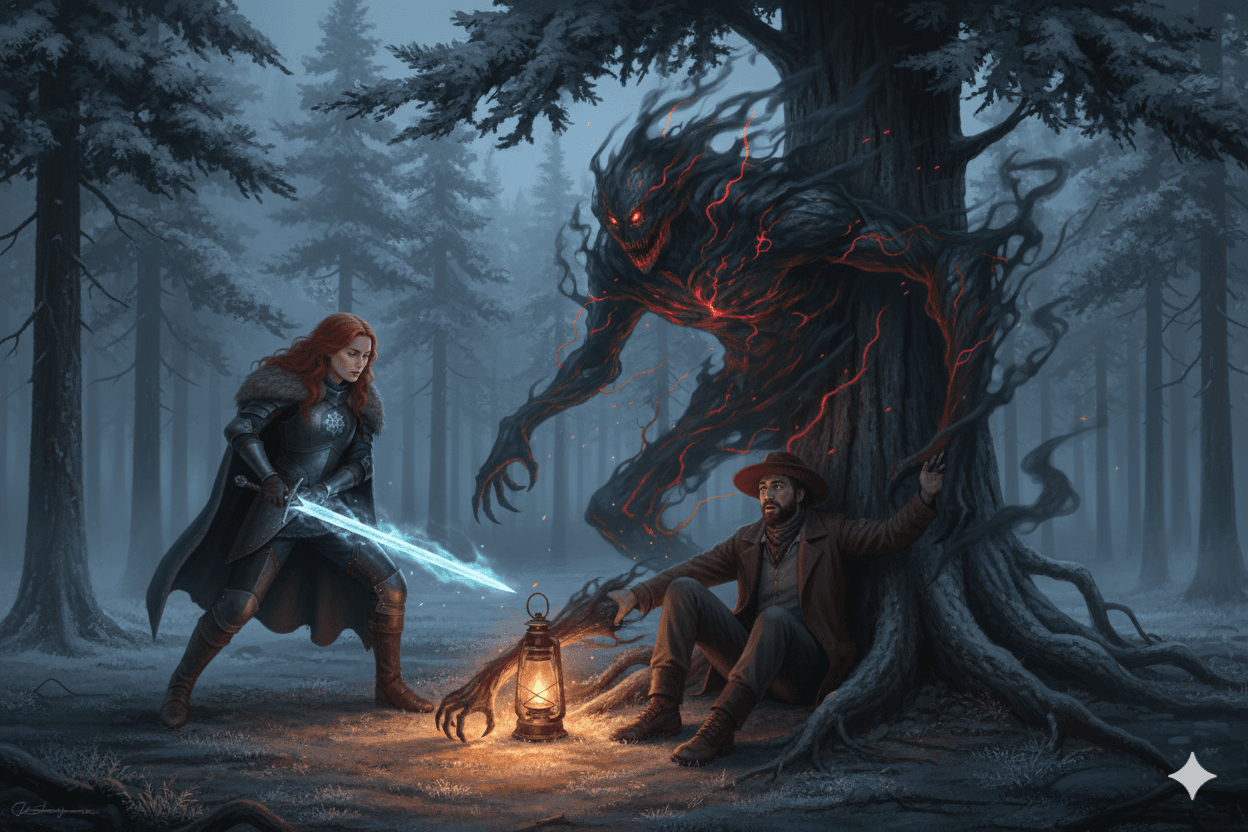 The Shadow with Red Eyes
