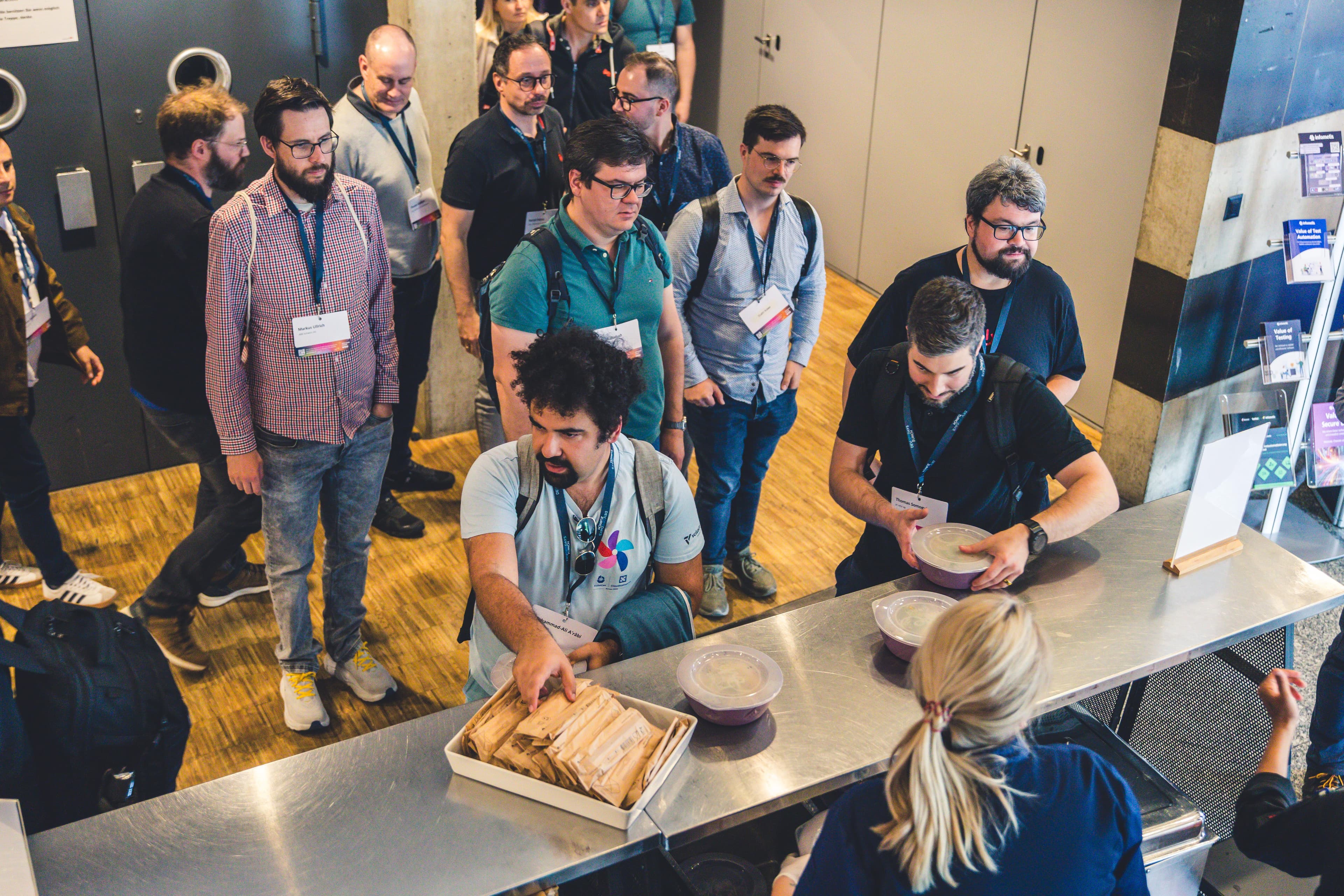 Lunch break at DevOpsDays Zurich 2026.