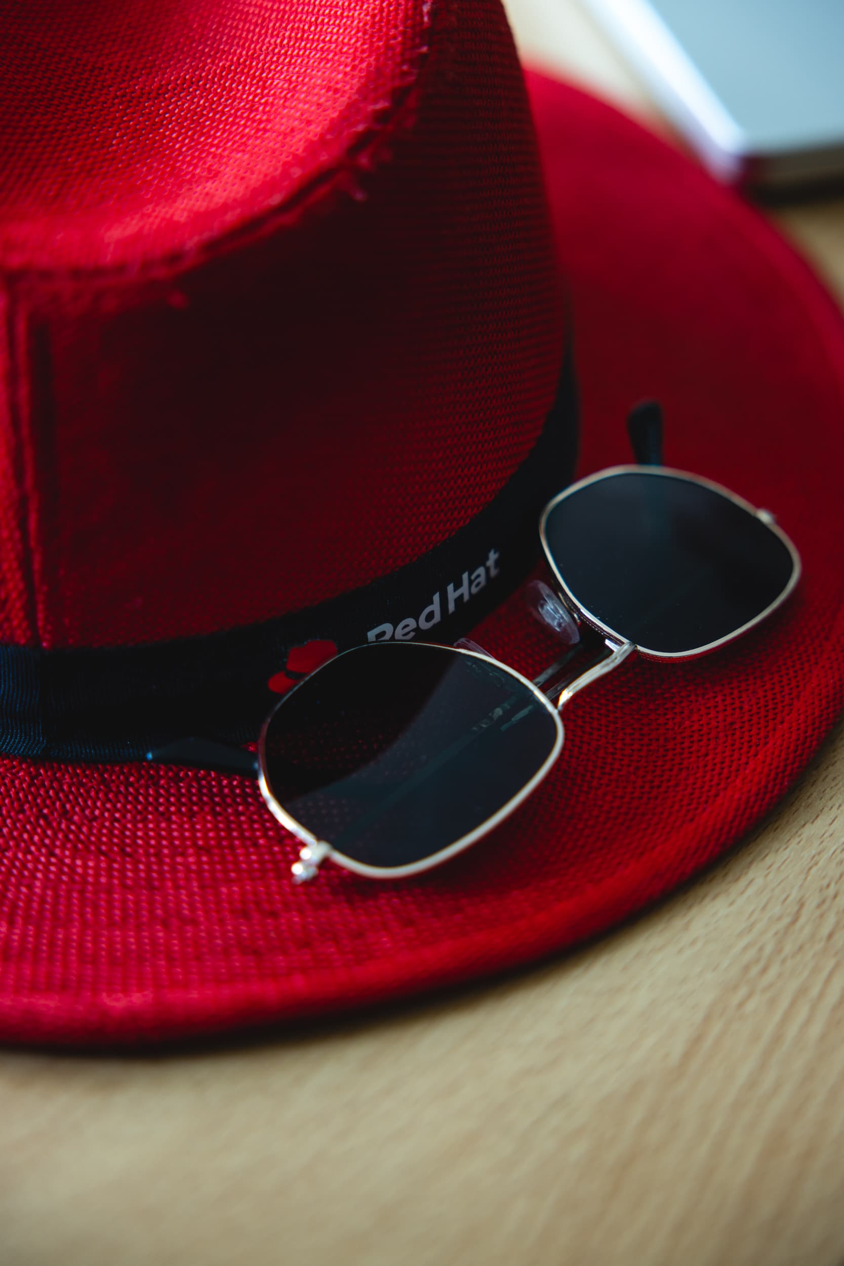 Hat and sunglasses at JCON Europe 2026.