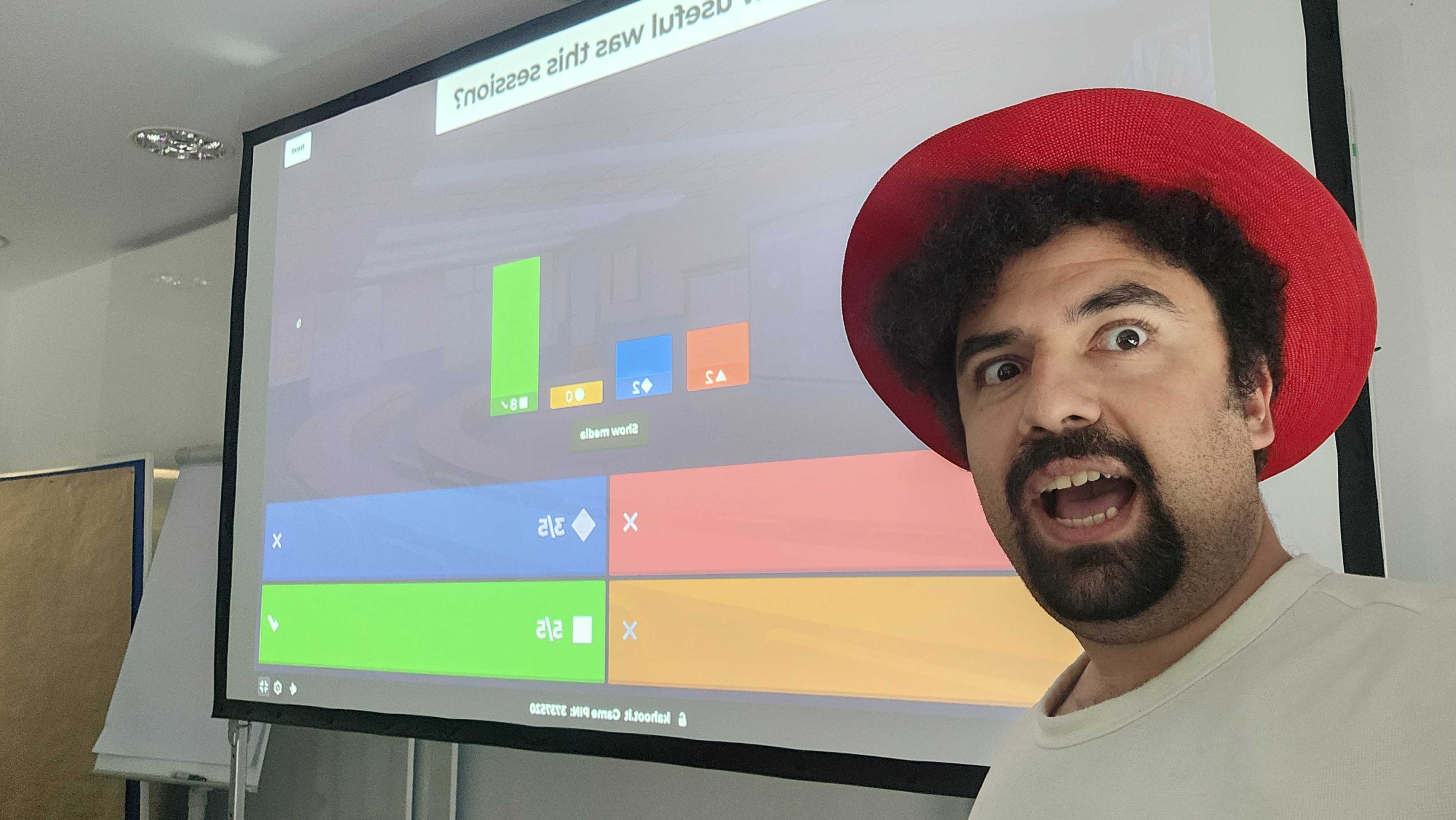 Selfie with the Kahoot rating result after the JCON Europe 2026 workshop.