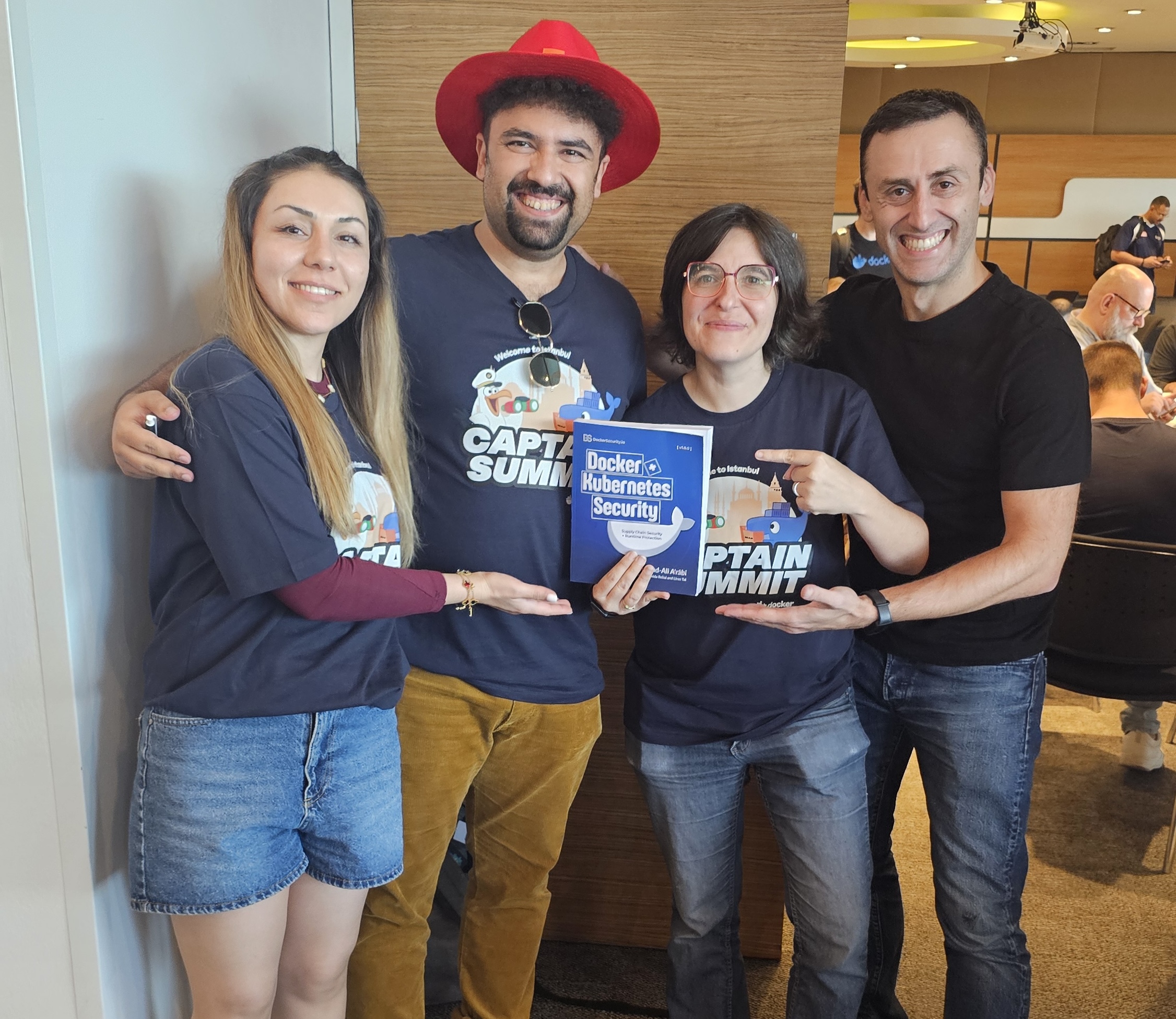 Docker and Kubernetes Security book at Docker Captains Summit 2025