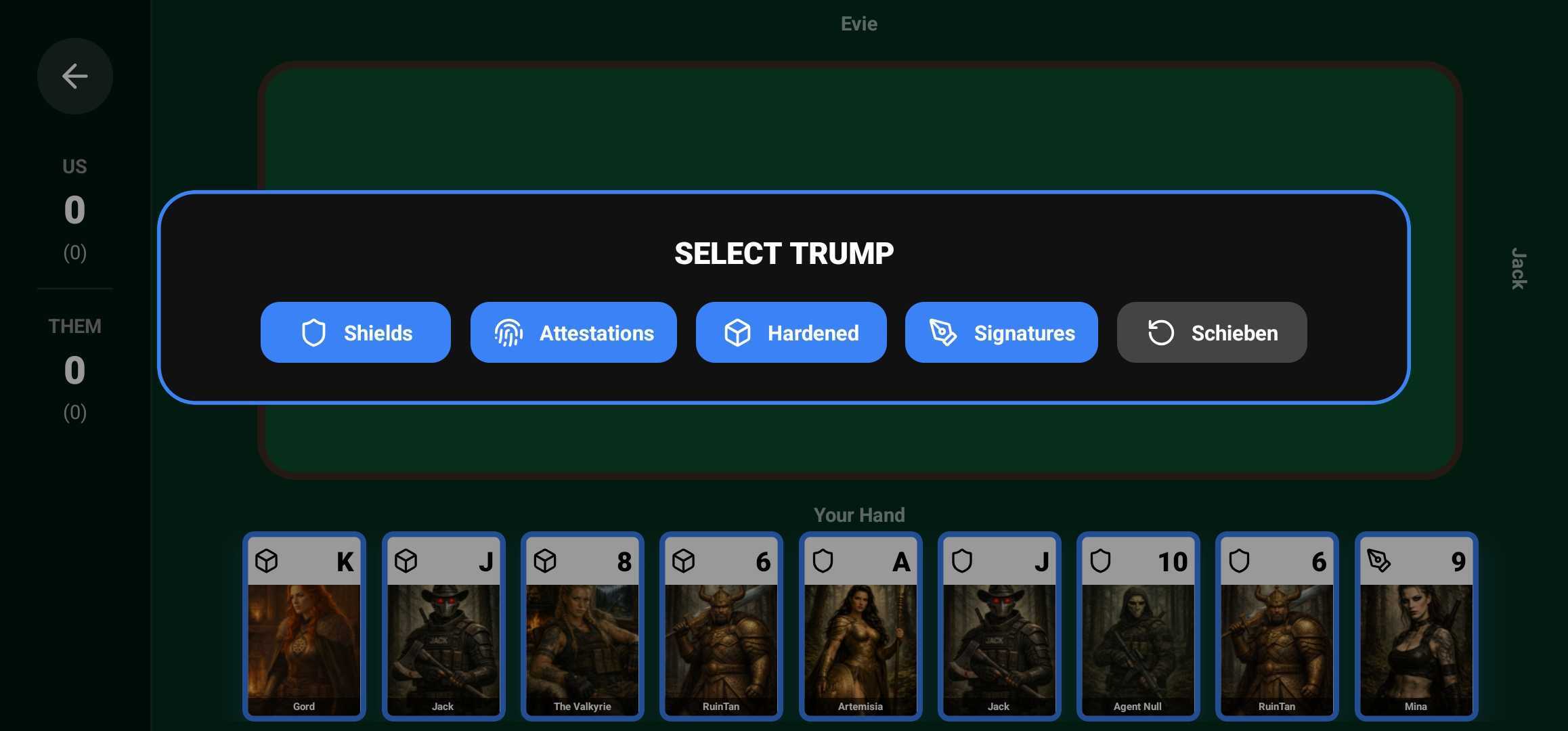 Swiss Jass: Commandos Edition trump select
